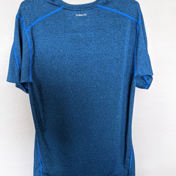Adidas Blue Athletic Tee Shirt - Picture 2 of 4